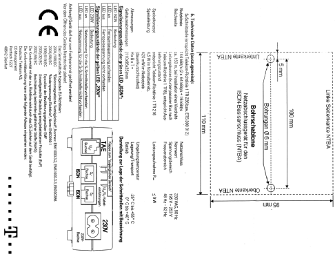 Network Termination for ISDN Basic rate Access ; Deutsche Bundespost (ID = 2255026) Telephony