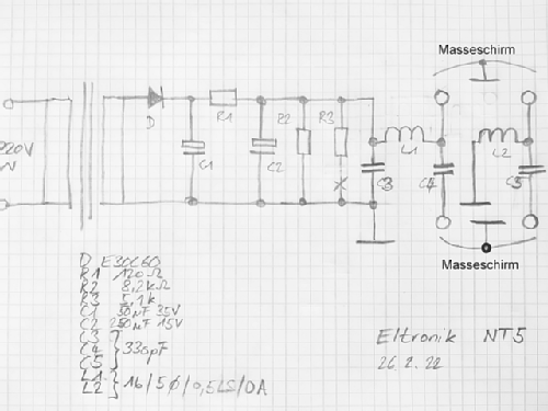 Netzgerät für Antennenverstärker NT 5; Deutsche Elektronik (ID = 2737619) Strom-V