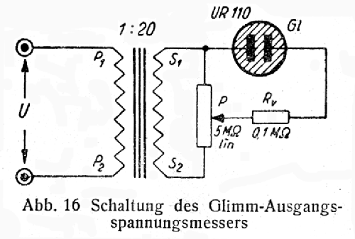 Glimm-Outputmeter ; Deutsche Glimmlampen (ID = 1697902) Equipment