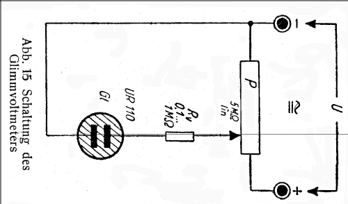 Glimm-Voltmeter ; Deutsche Glimmlampen (ID = 1697901) Equipment