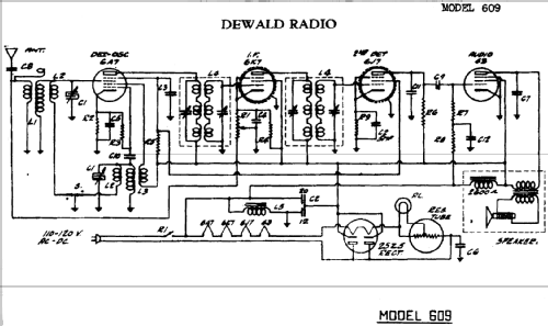 609 ; DeWald Radio Mfg. (ID = 312251) Radio