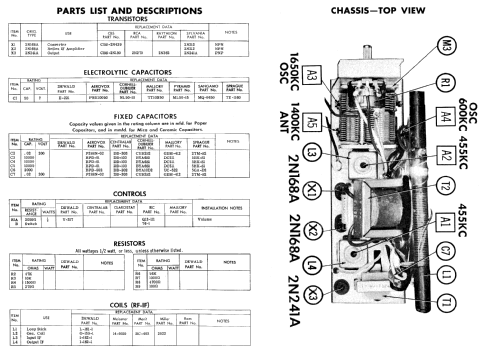 All Transistor L-414; DeWald Radio Mfg. (ID = 753400) Radio