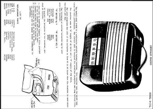 B-504 ; DeWald Radio Mfg. (ID = 329221) Radio