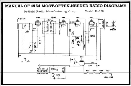 H-528 ; DeWald Radio Mfg. (ID = 173200) Radio
