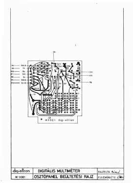 LED Multimeter M-3001/ TR-1696; Dig-eltron brand, (ID = 2732355) Equipment