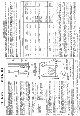 Philco 860; Dominion Radio & (ID = 2715426) Radio