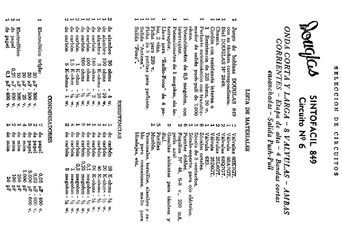 Sintofacil 849-6; Laboratorios Douglas (ID = 660860) Kit