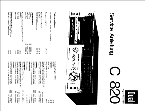 C820; Dual, Gebr. (ID = 287983) Sonido-V