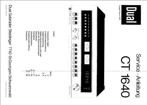 CT1640; Dual, Gebr. (ID = 1887389) Radio