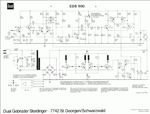 Electronic Direct Drive CS704; Dual, Gebr. (ID = 238876) Sonido-V