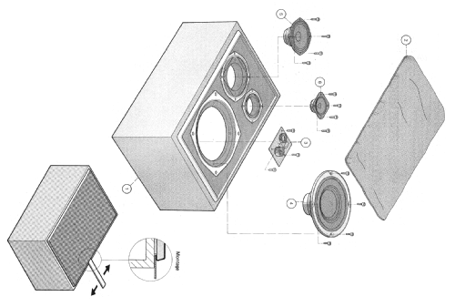 Hi-Fi 3-Weg Box CL45-1; Dual, Gebr. (ID = 1880977) Speaker-P