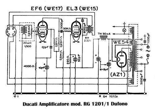 Dufono RG1201/1; Ducati, SSR Società (ID = 2525734) Ampl/Mixer
