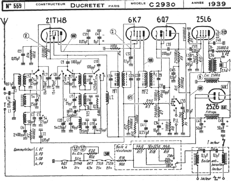 TC2930 - C2930; Ducretet -Thomson; (ID = 222149) Radio