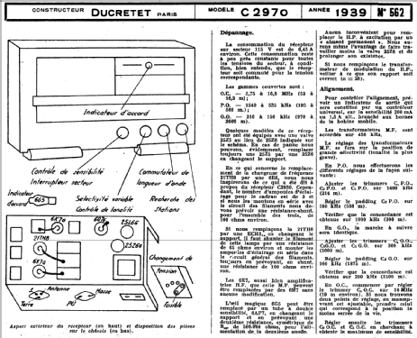 C2970; Ducretet -Thomson; (ID = 222155) Radio