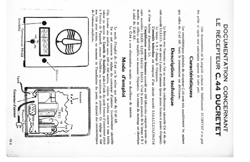 C44; Ducretet -Thomson; (ID = 2601067) Radio