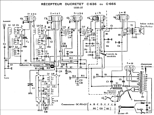 C636; Ducretet -Thomson; (ID = 1412094) Radio