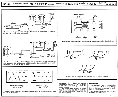 C65TC; Ducretet -Thomson; (ID = 1758941) Radio