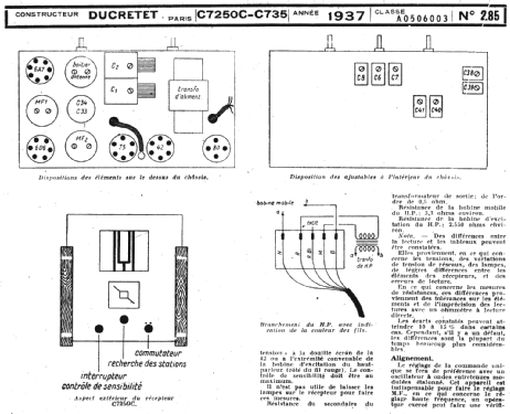 C725OC ; Ducretet -Thomson; (ID = 217639) Radio