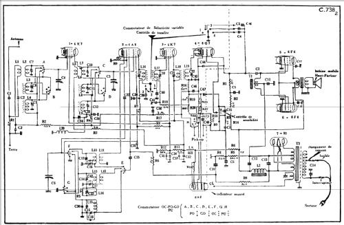 C738; Ducretet -Thomson; (ID = 92912) Radio