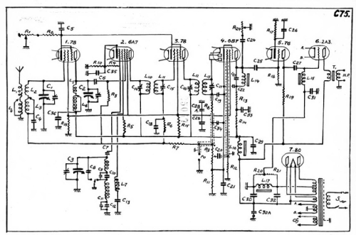 C75; Ducretet -Thomson; (ID = 2601325) Radio