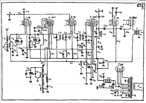 C75B; Ducretet -Thomson; (ID = 1211422) Radio