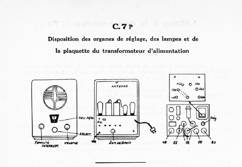 C7P; Ducretet -Thomson; (ID = 2598748) Radio