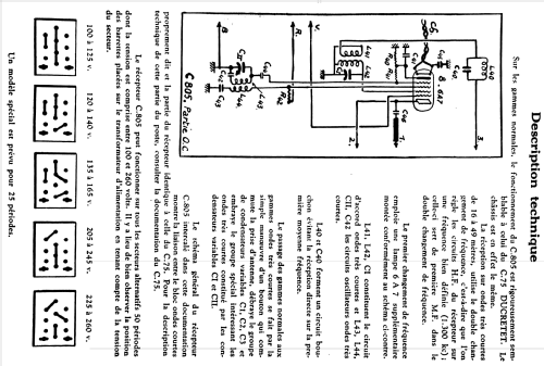 C805; Ducretet -Thomson; (ID = 1525279) Radio