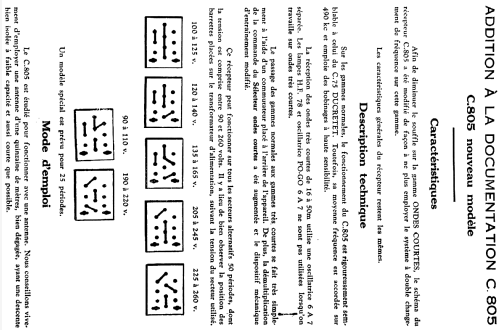 C805; Ducretet -Thomson; (ID = 1525283) Radio