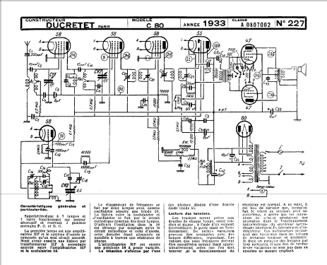 C80; Ducretet -Thomson; (ID = 187938) Radio