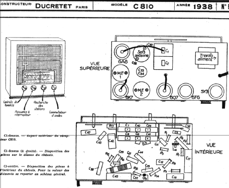 C810; Ducretet -Thomson; (ID = 221083) Radio