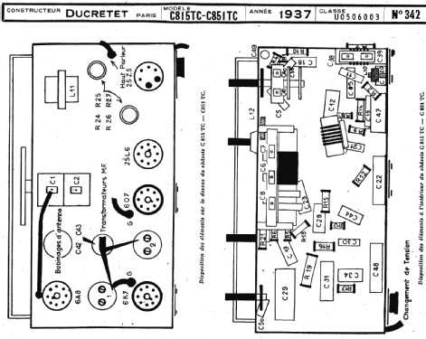 C815 TC; Ducretet -Thomson; (ID = 218768) Radio