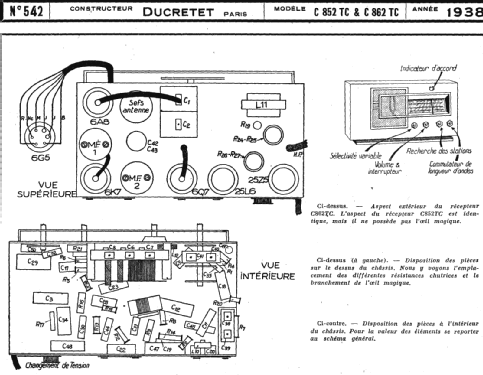 C852TC; Ducretet -Thomson; (ID = 221086) Radio