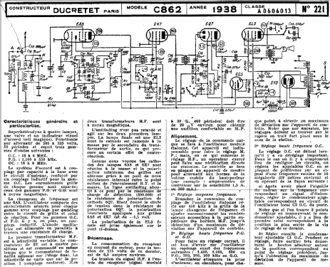 C862; Ducretet -Thomson; (ID = 216797) Radio