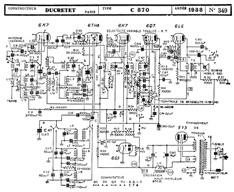 C870; Ducretet -Thomson; (ID = 2207450) Radio