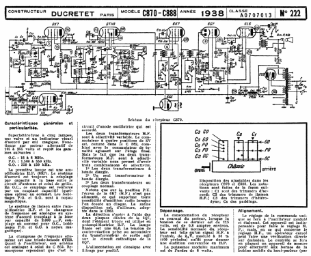 C870; Ducretet -Thomson; (ID = 2207662) Radio