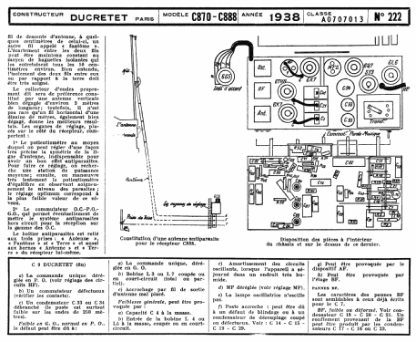 C888; Ducretet -Thomson; (ID = 2207668) Radio