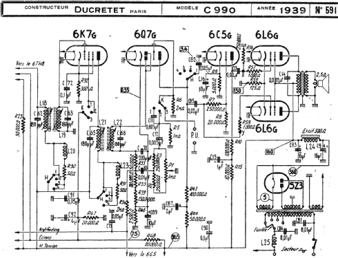 C 990; Ducretet -Thomson; (ID = 222775) Radio