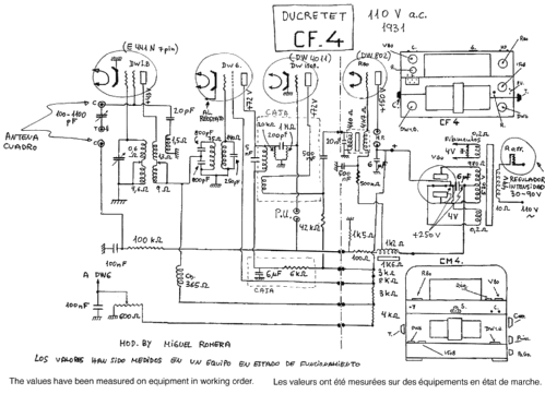 CF4; Ducretet -Thomson; (ID = 2221486) Radio