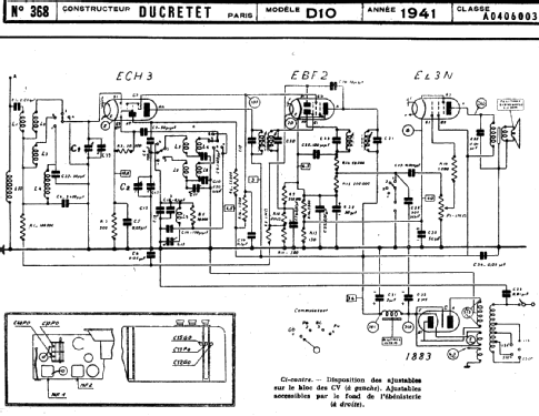 D10; Ducretet -Thomson; (ID = 219191) Radio