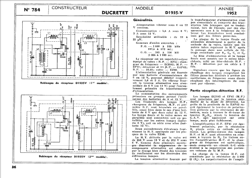 D1935V ; Ducretet -Thomson; (ID = 1196770) Autoradio