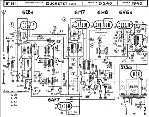 D240; Ducretet -Thomson; (ID = 220393) Radio