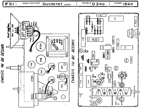 D240; Ducretet -Thomson; (ID = 220394) Radio