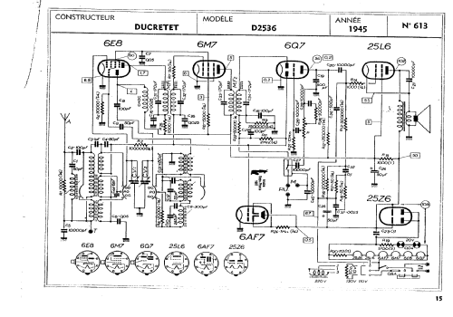 D2536; Ducretet -Thomson; (ID = 361684) Radio