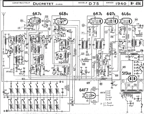 D75; Ducretet -Thomson; (ID = 220361) Radio