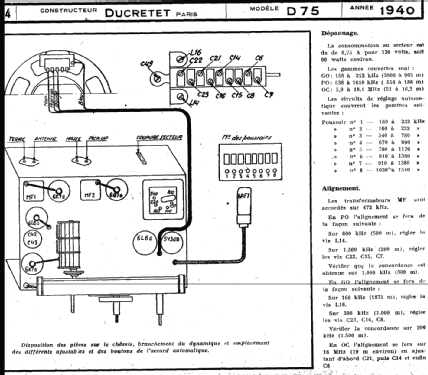 D75; Ducretet -Thomson; (ID = 220363) Radio