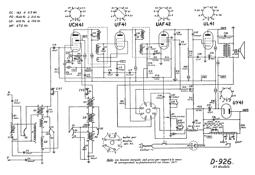 D926; Ducretet -Thomson; (ID = 1554479) Radio