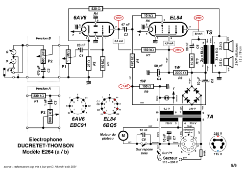 E264; Ducretet -Thomson; (ID = 2680687) Sonido-V