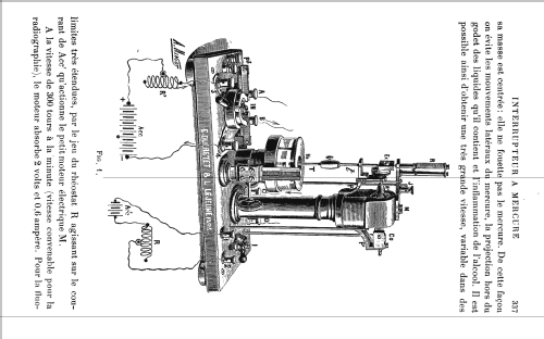Interrupteur à mercure pour les fortes bobines de Ruhmkorff ; Ducretet -Thomson; (ID = 2209014) Misc