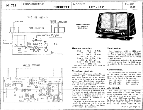 L135; Ducretet -Thomson; (ID = 98750) Radio