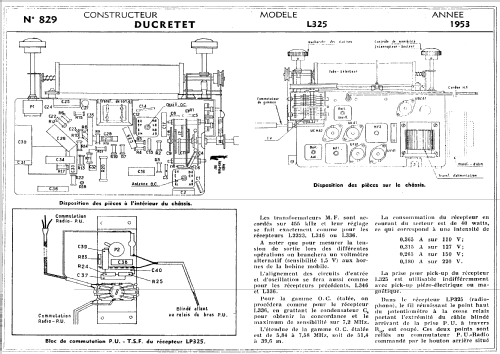 L325; Ducretet -Thomson; (ID = 1196803) Radio